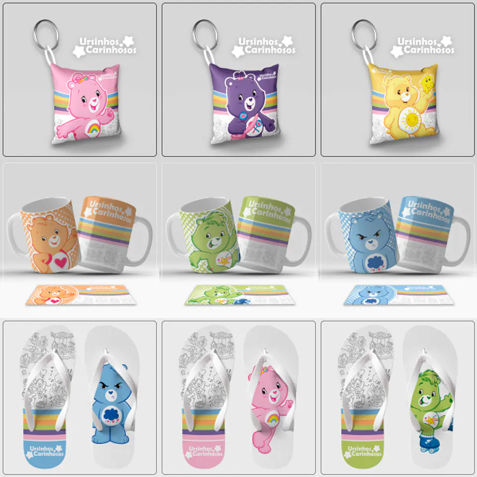 Arquivo Sublimação Pack Ursinhos Carinhosos 1