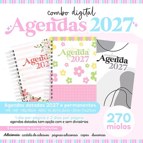 Arquivo Combo Agendas 2027