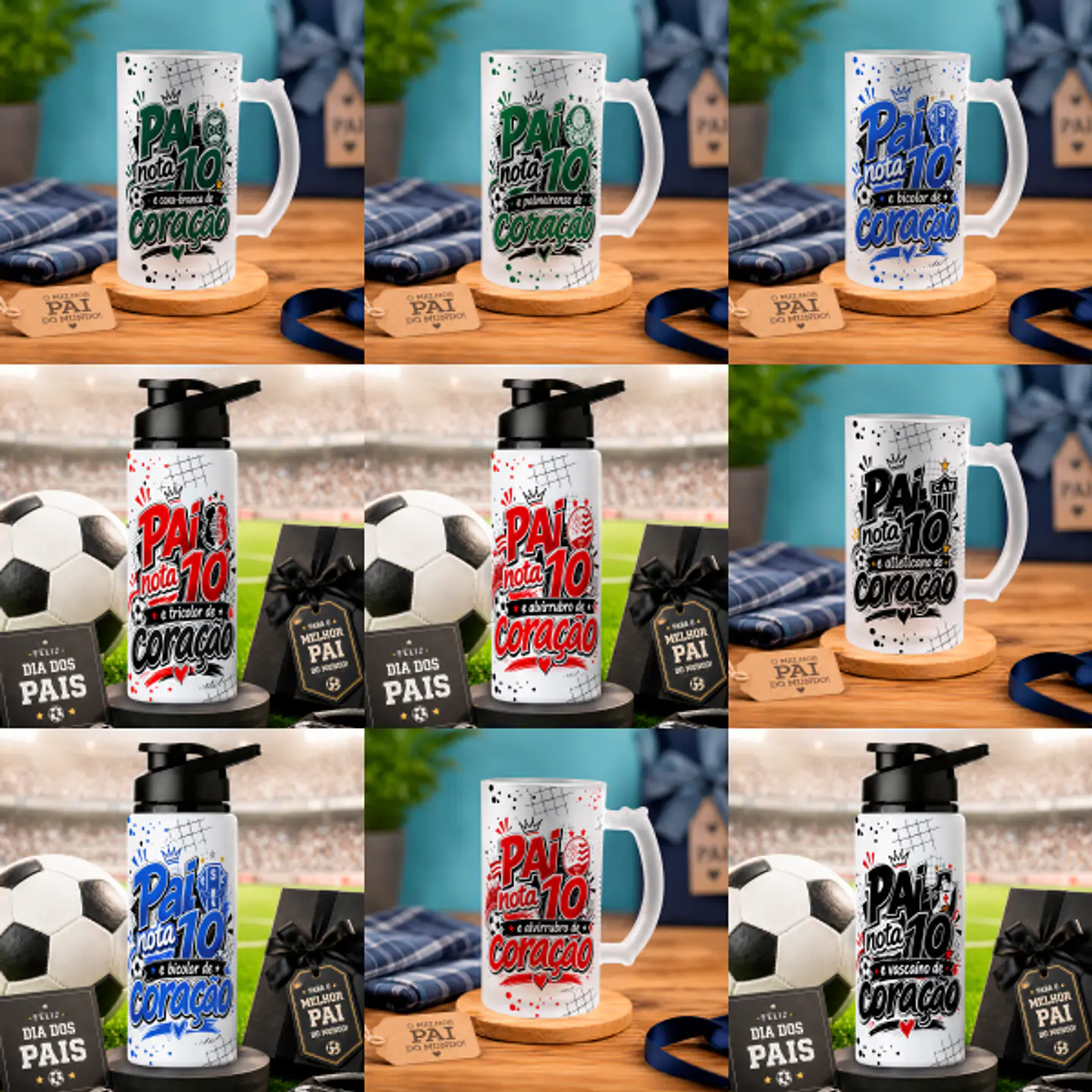 Arquivo Sublimação Squeeze e Caneca Chopp Pai Nota 10 1
