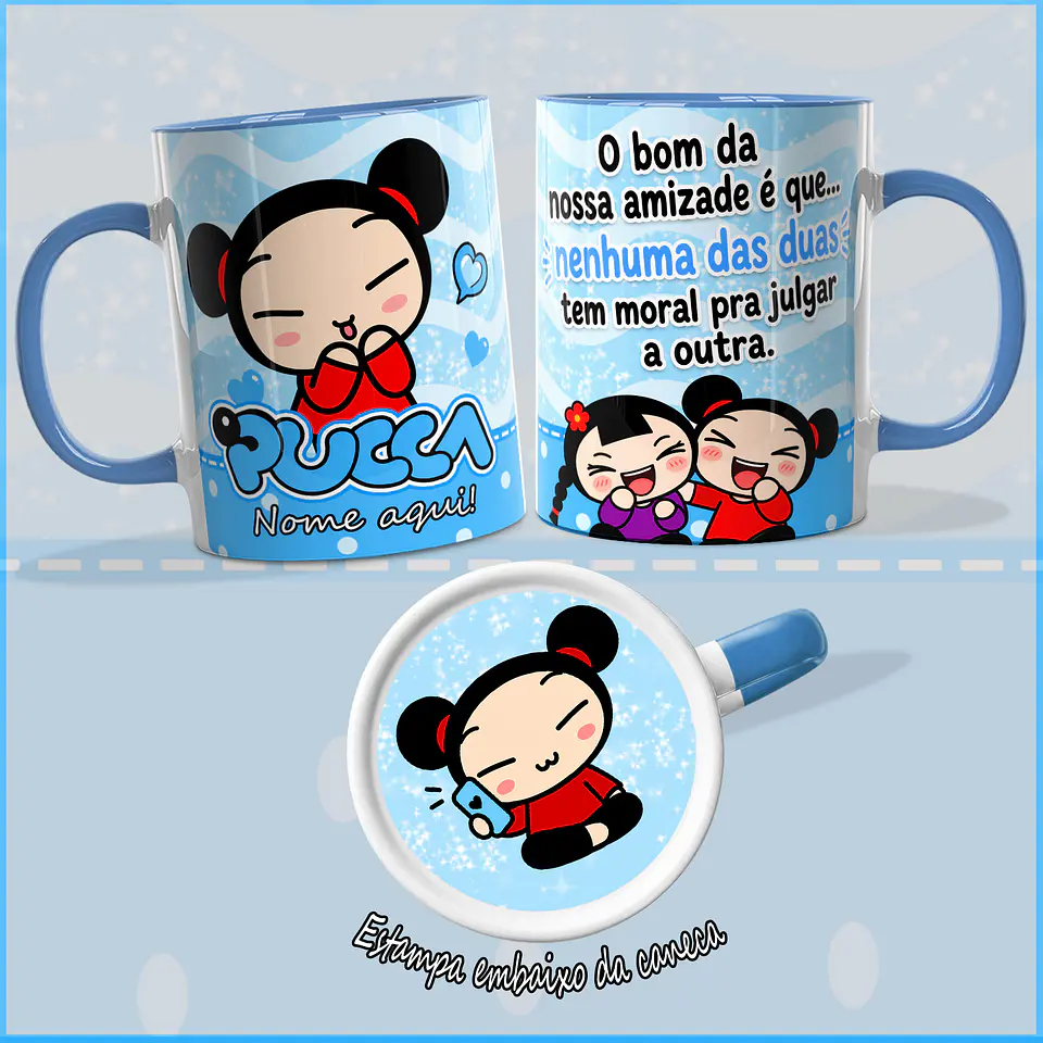Arquivo Sublimação Canecas Pucca - Amigas Volume 01 4