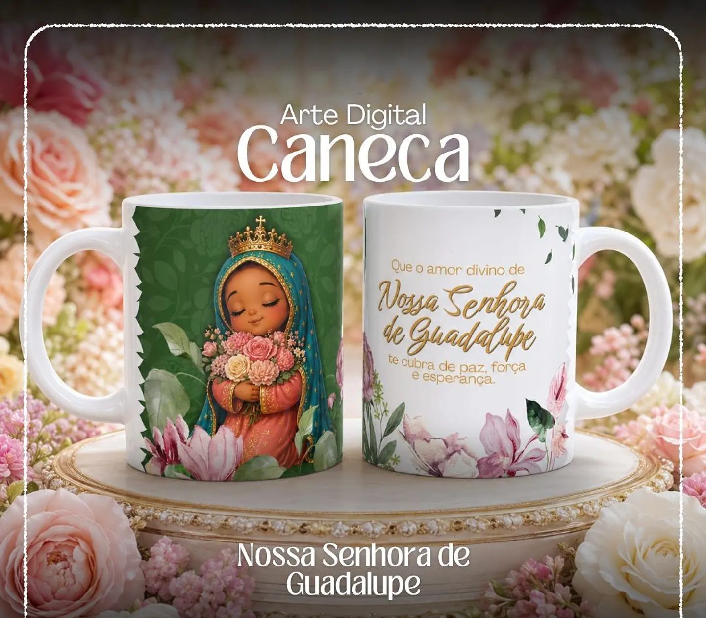 Arquivo Sublimação Caneca Nossa Senhora de Guardalupe 1