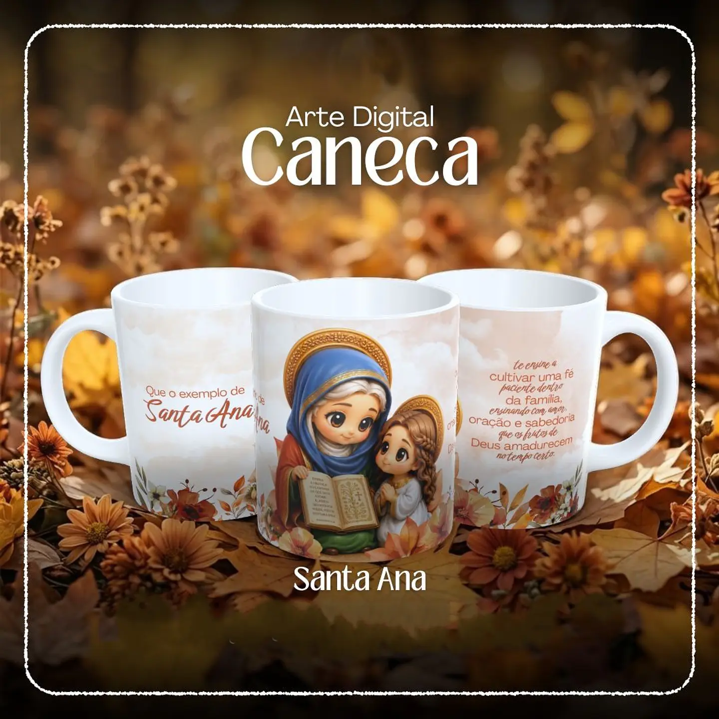 Arquivo Sublimação Caneca Santa Ana 1