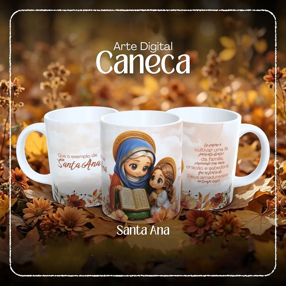 Arquivo Sublimação Caneca Santa Ana 1