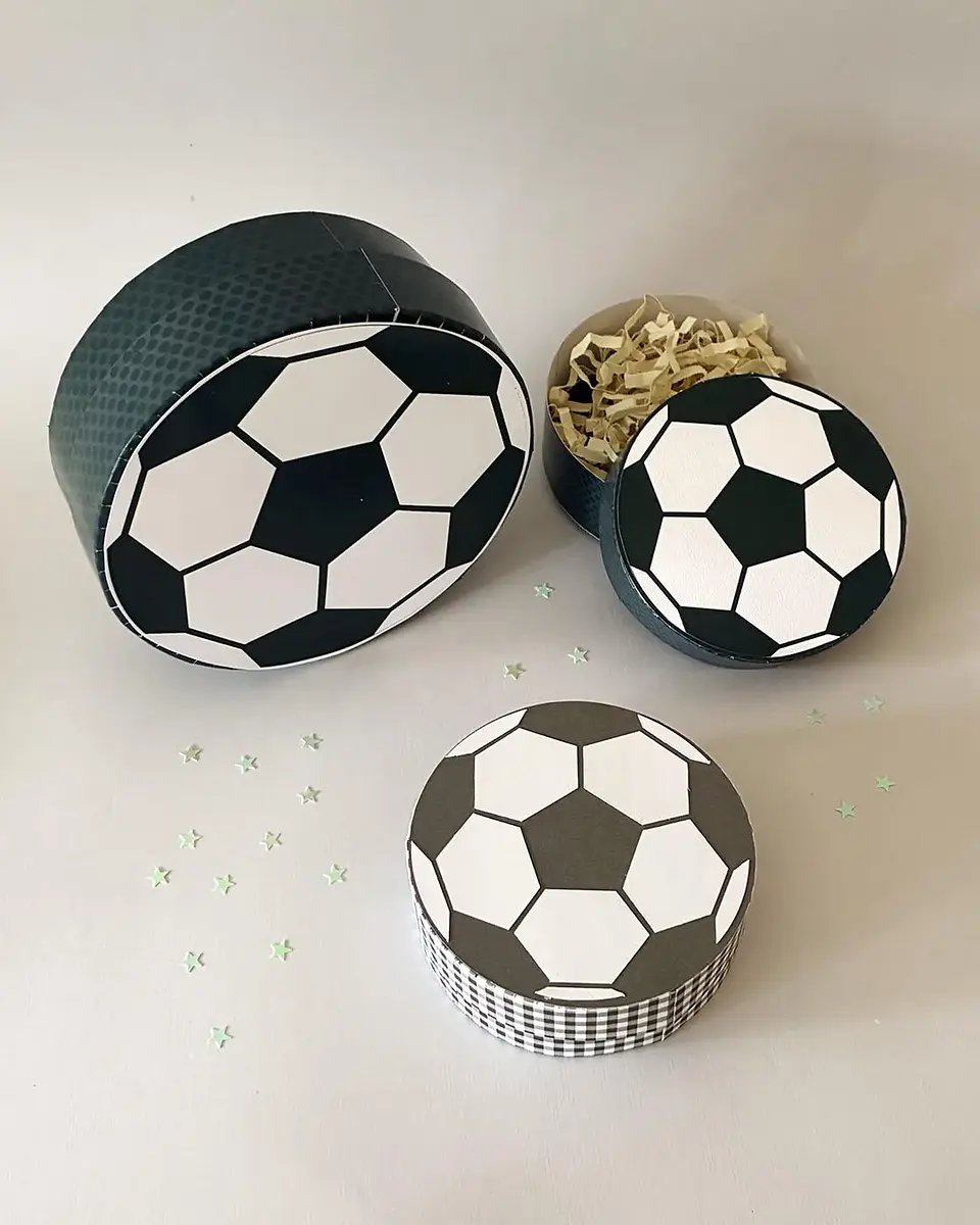 Arquivo De Corte Caixa Bola de Futebol 1