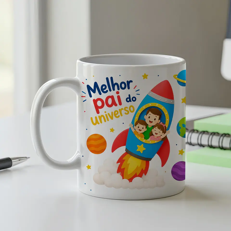Arquivo Sublimação Caneca Melhor Pai do Universo 1