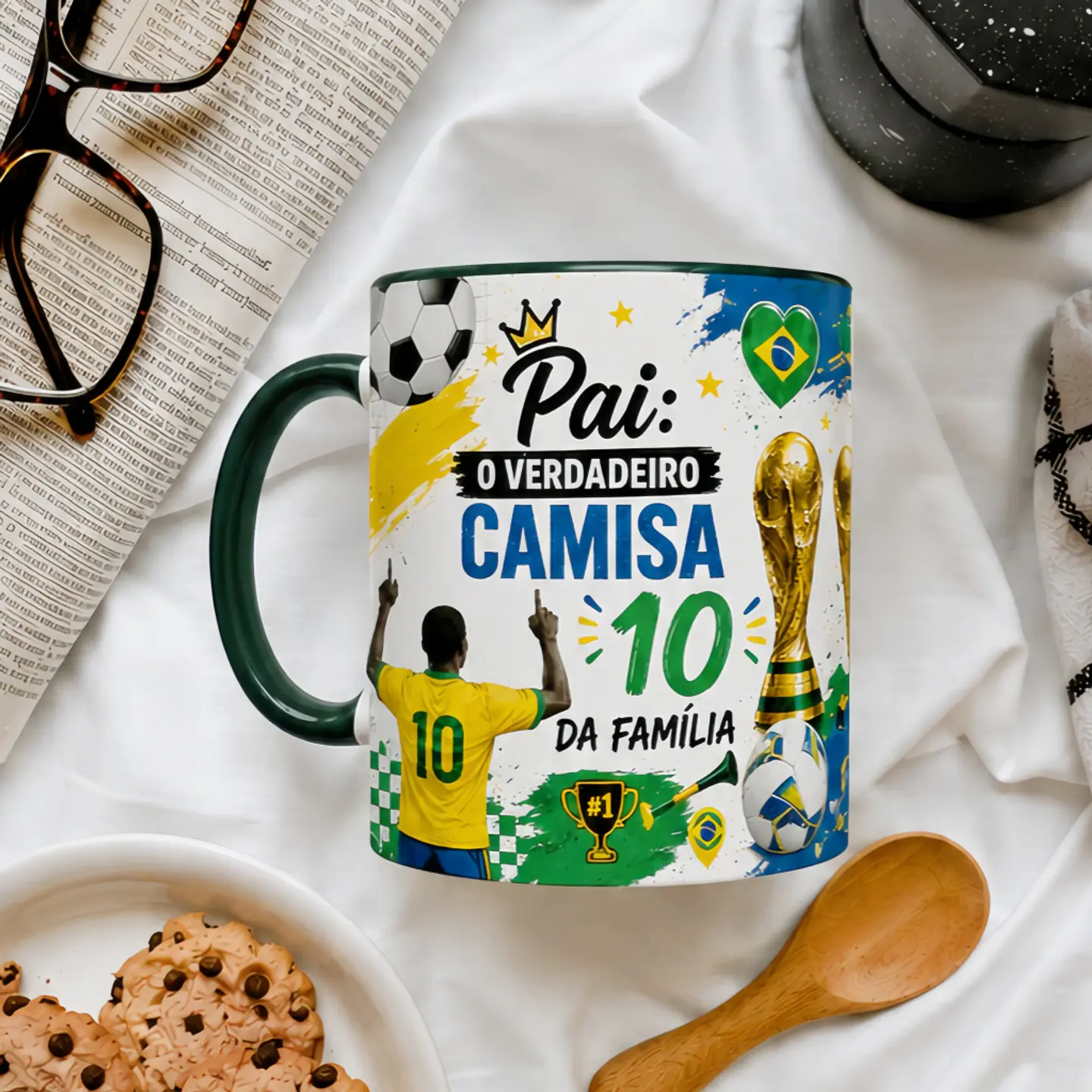 Arquivo Sublimação Caneca PAI, o verdadeiro Camisa 10 1