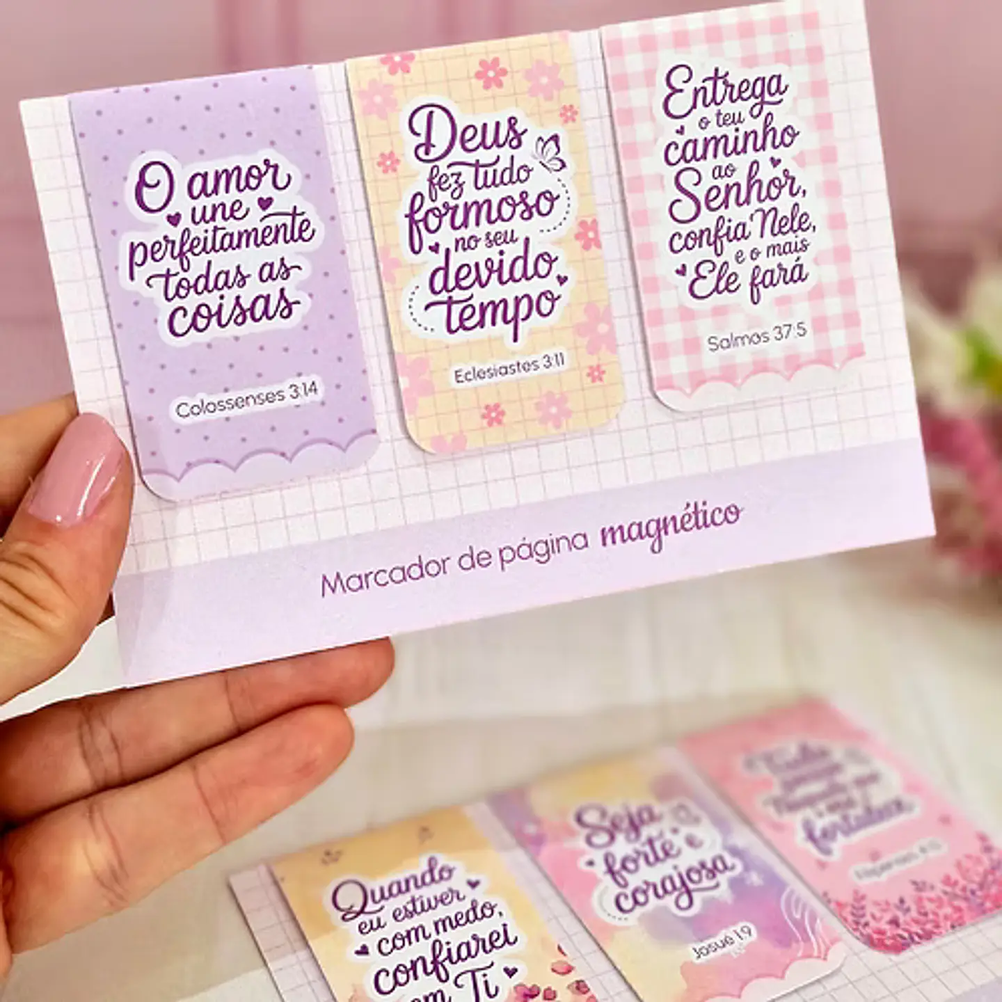 Arquivo Marcador de Páginas Magnético Frases Biblicas 1