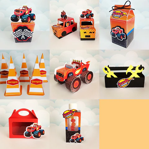 Arquivo De Corte Blaze and Monsters Machine