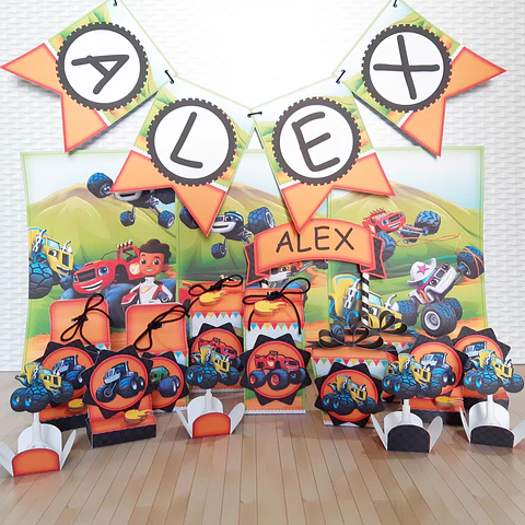 Arquivo De Corte Blaze and Monsters Machine