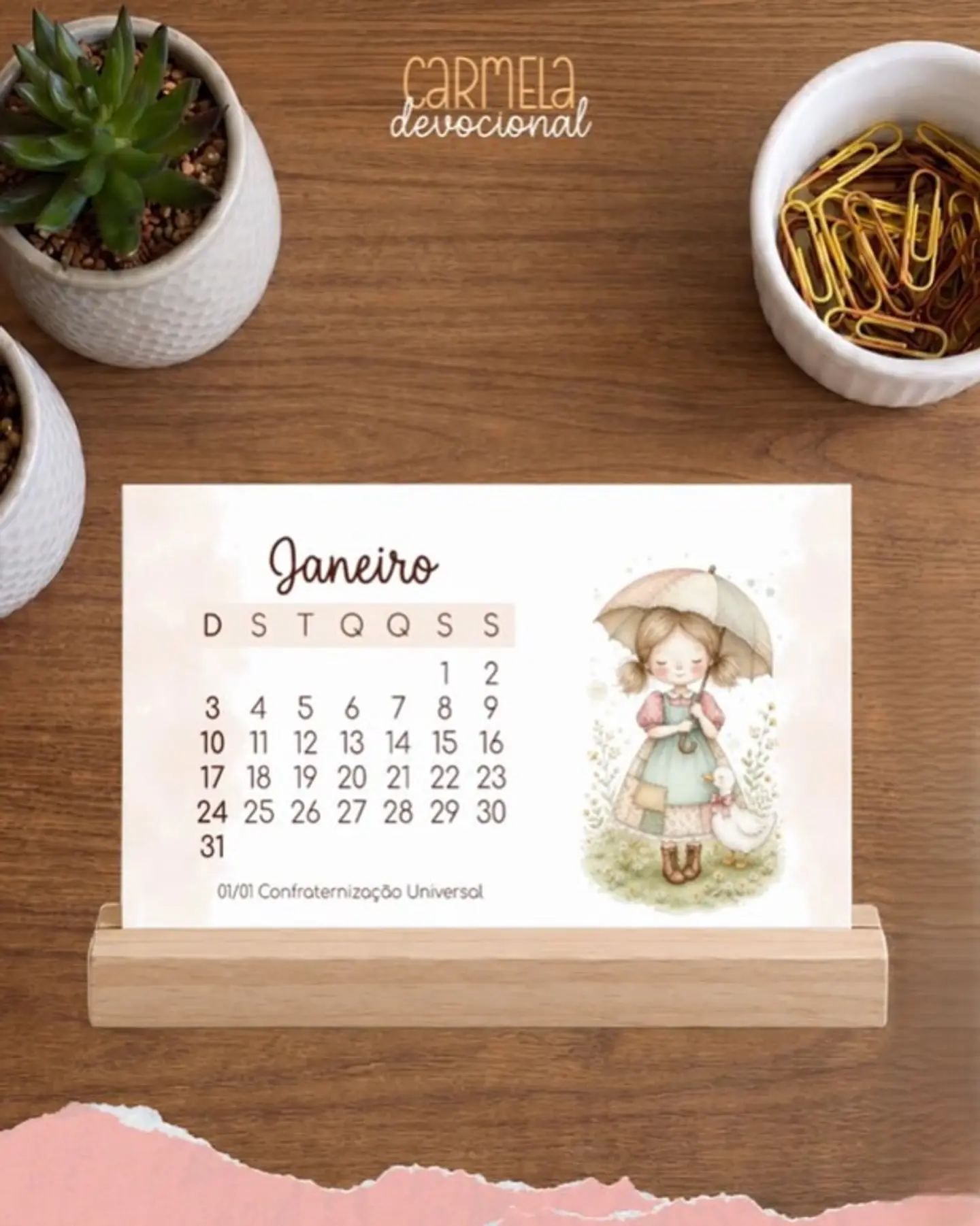 Arquivo De Corte Calendário de Mesa 2027- A6 1