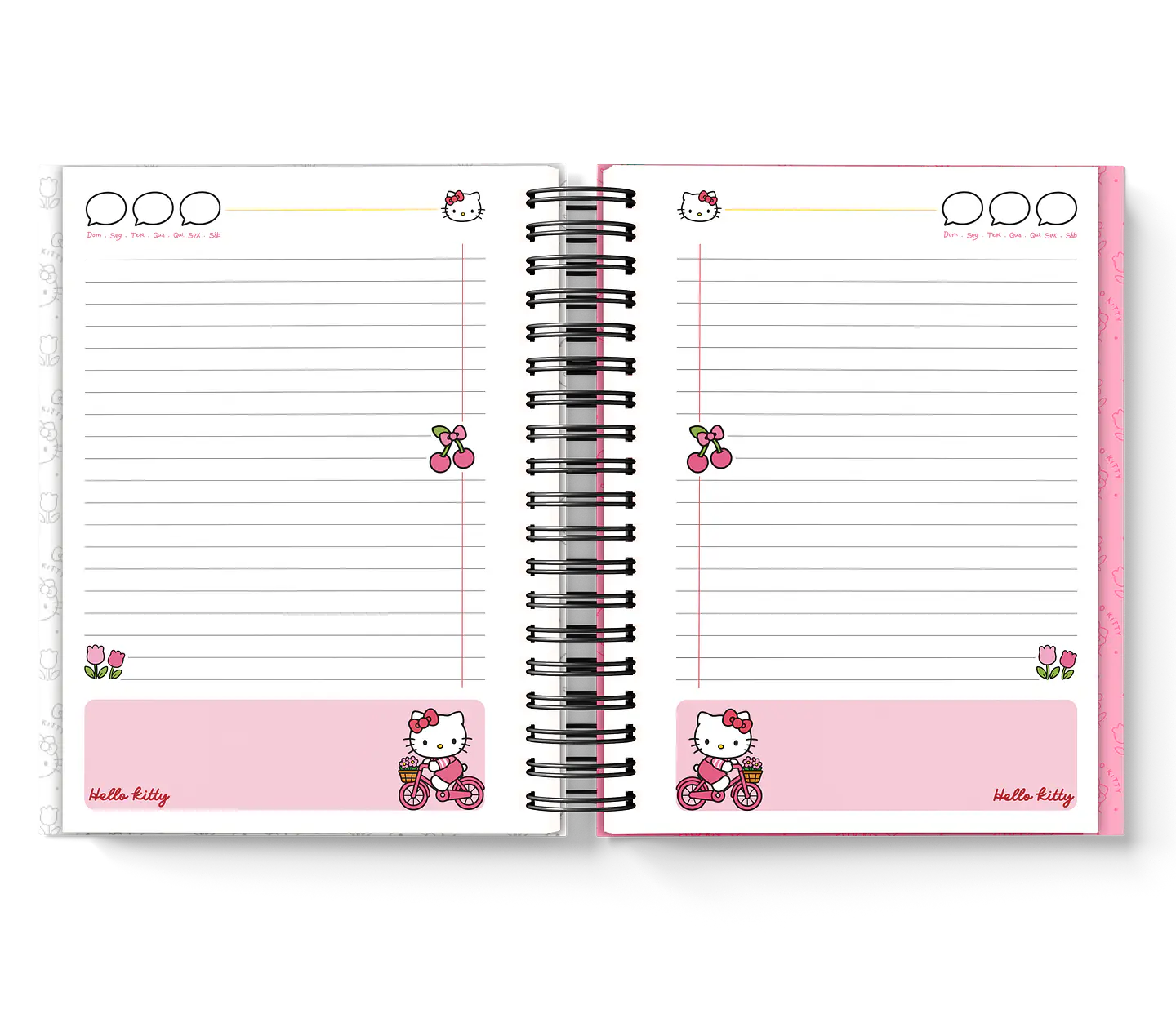 Arquivo Caderno Minizinha Hello Kitty Rosa 3