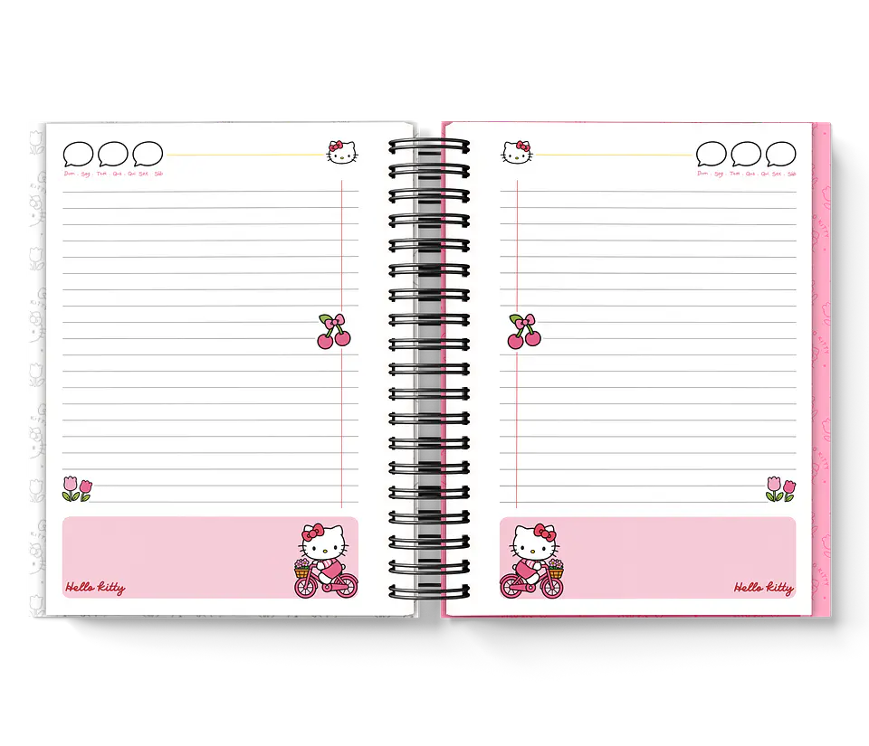Arquivo Caderno Minizinha Hello Kitty Rosa 3