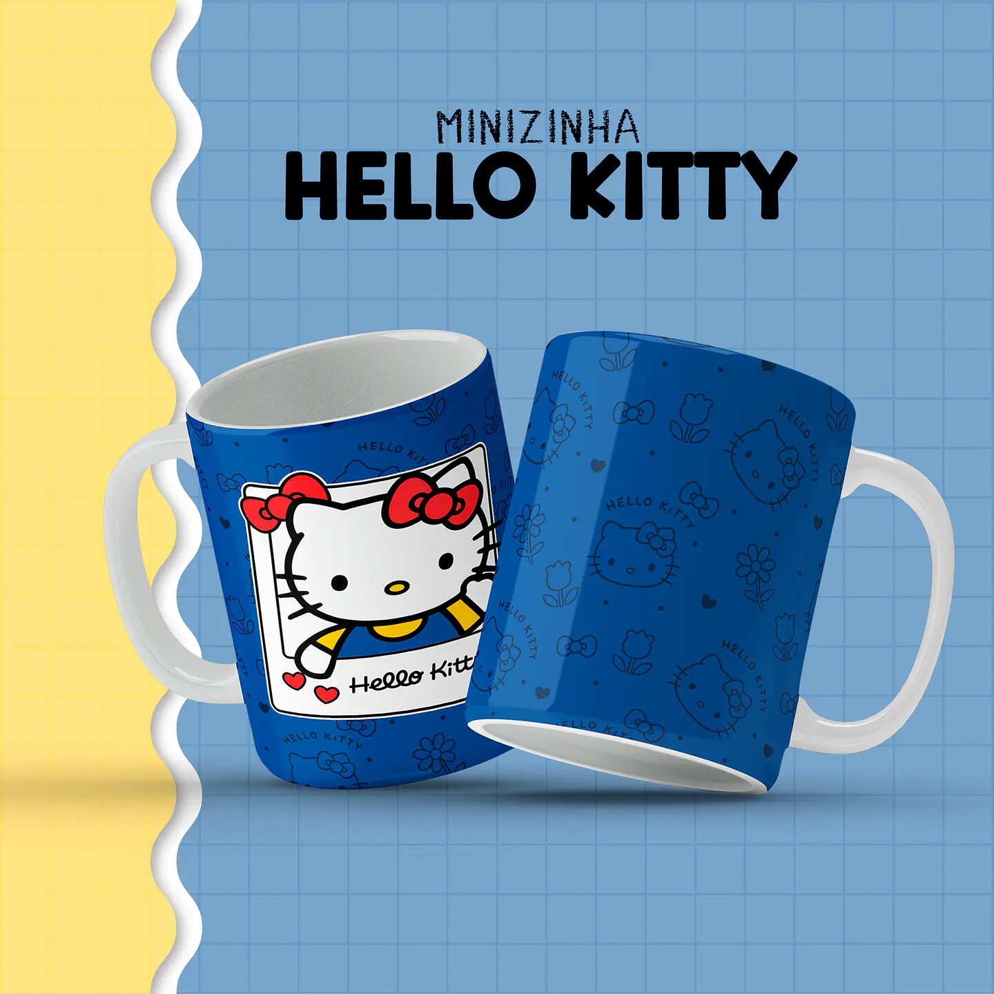 Arquivo Caderno Minizinha Hello Kitty Azul  2