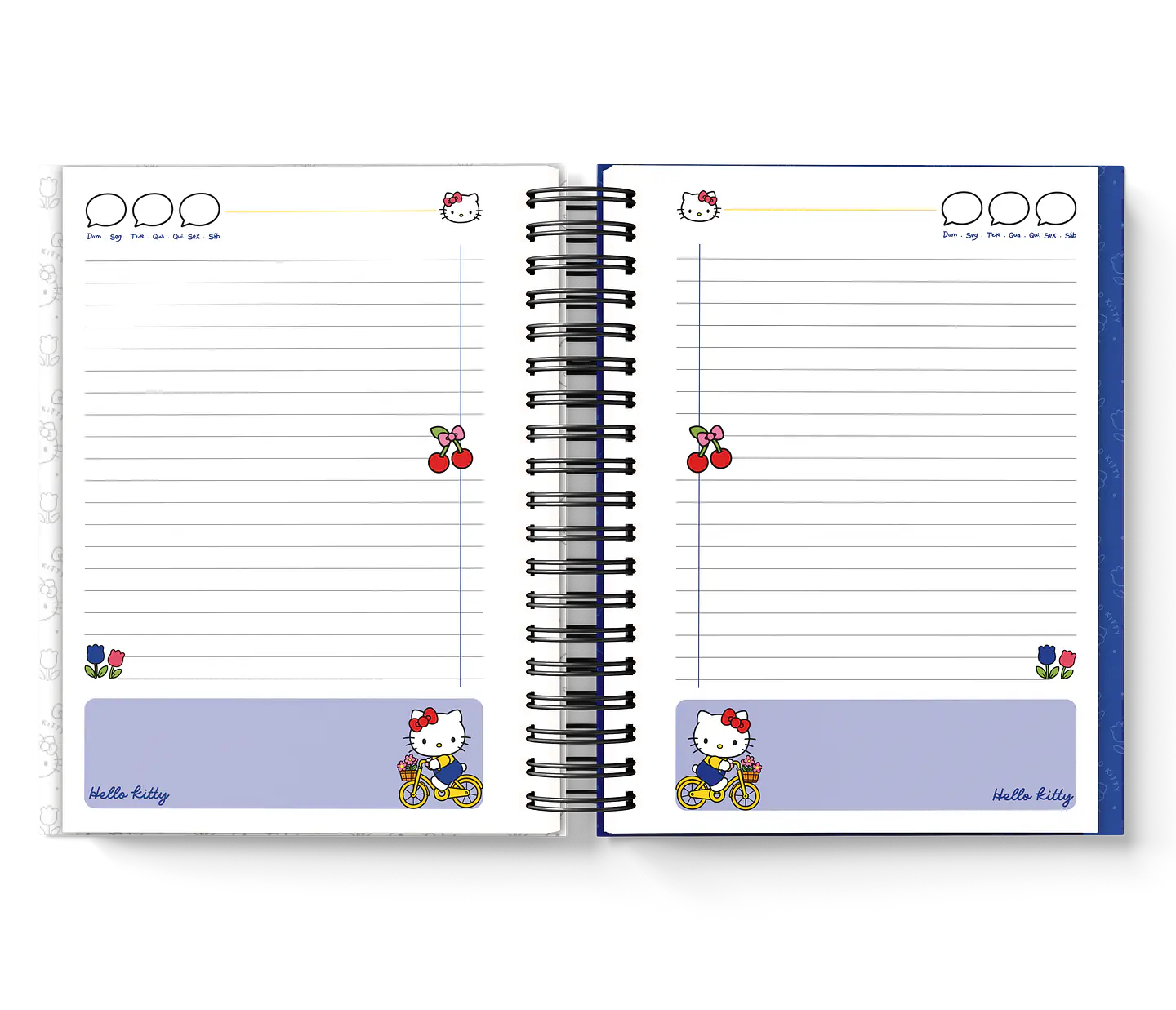 Arquivo Caderno Minizinha Hello Kitty Azul  3
