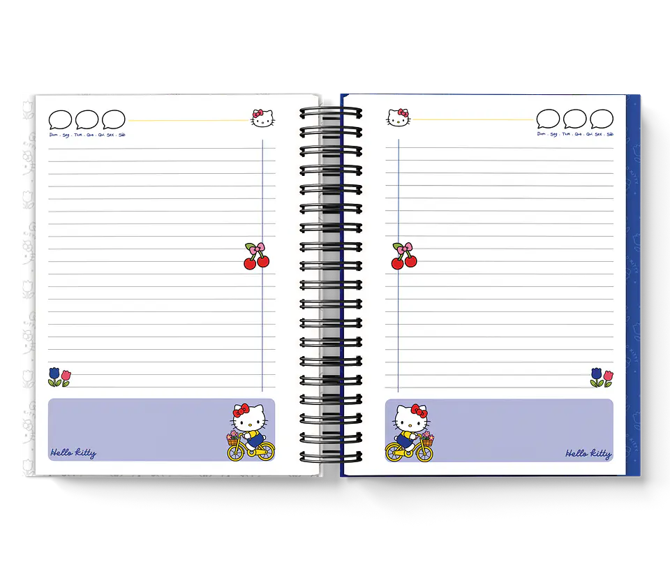 Arquivo Caderno Minizinha Hello Kitty Azul  3