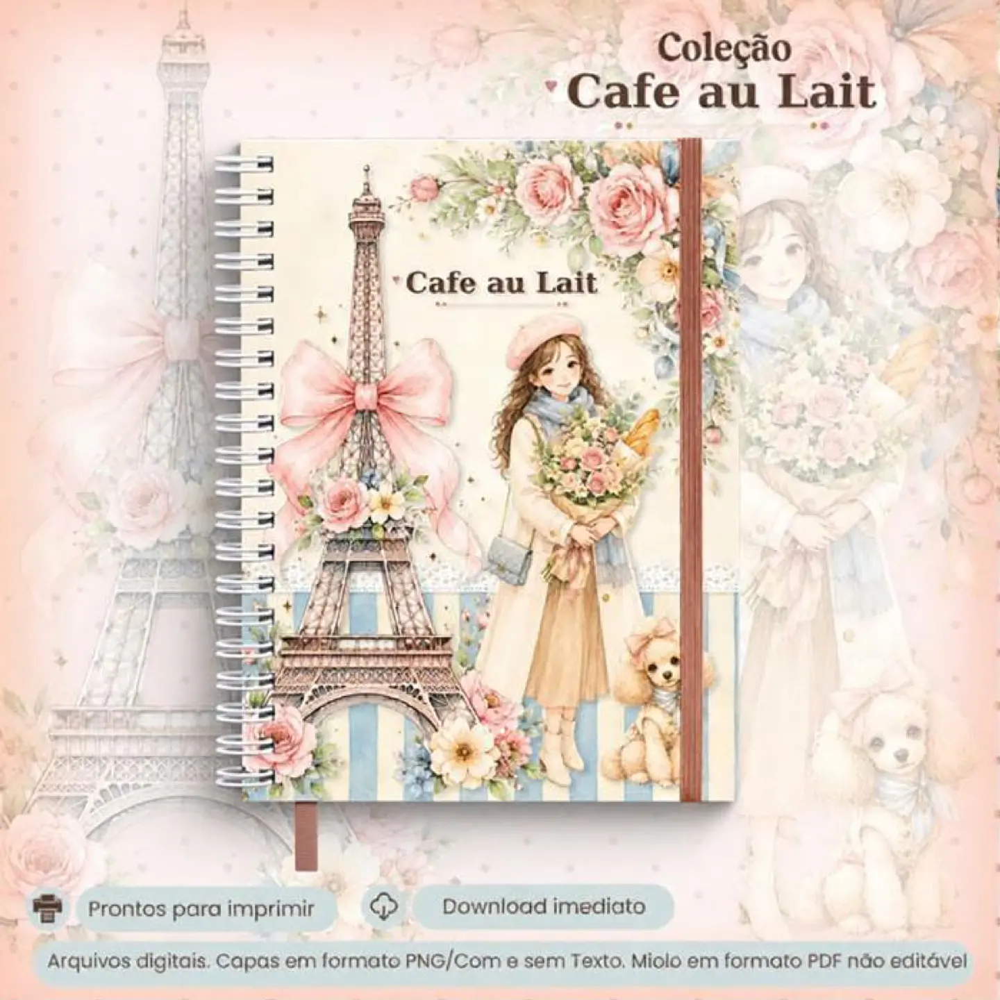 Arquivo Colecão Café au Lait - Caderno Colegial 1