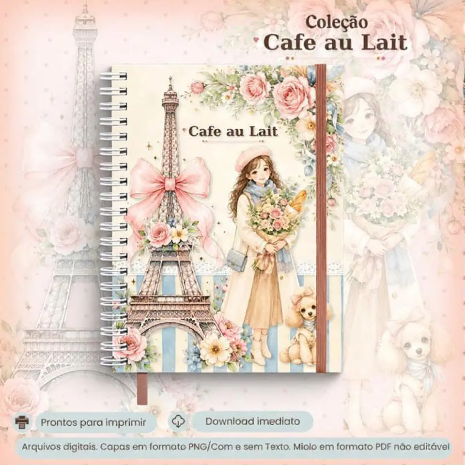 Arquivo Colecão Café au Lait - Caderno Colegial 1