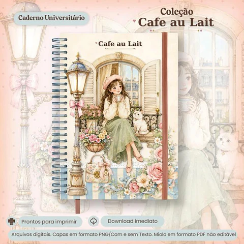 Arquivo Colecão Café au Lait - Caderno Universitario