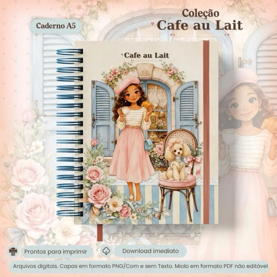 Arquivo Colecão Café au Lait - Caderno A5 1