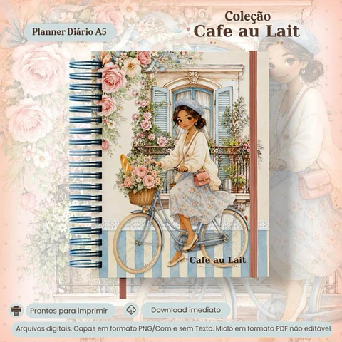 Arquivo Colecão Café au Lait - Planner Diario A5