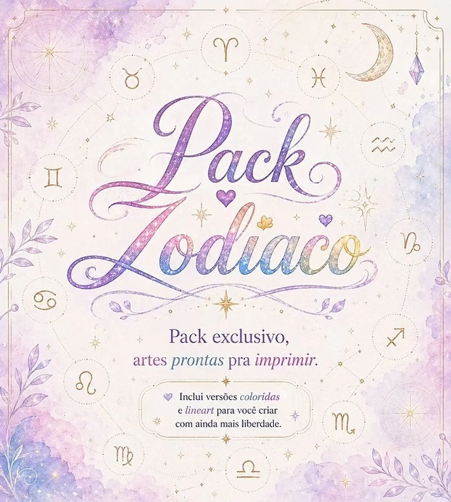 Arquivo Sublimação Pack Zodíacos 1