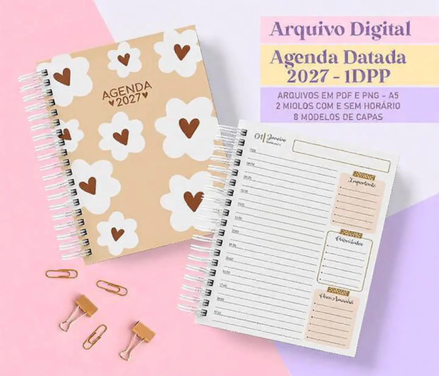 Arquivo Agenda Datada 2027 Caramelo 1