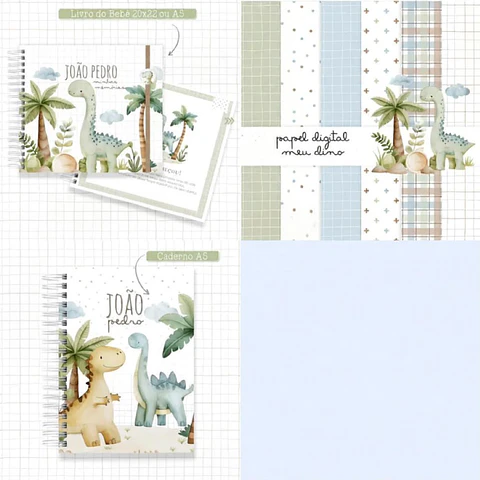 Arquivo Encadernação Baby Combo Meu Dino