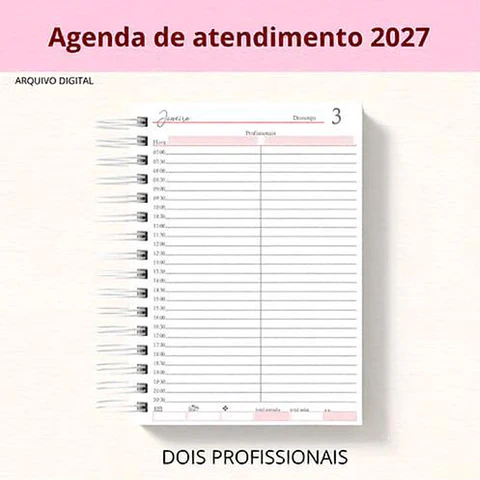 Arquivo Encadernação Agenda 2 Profissionais