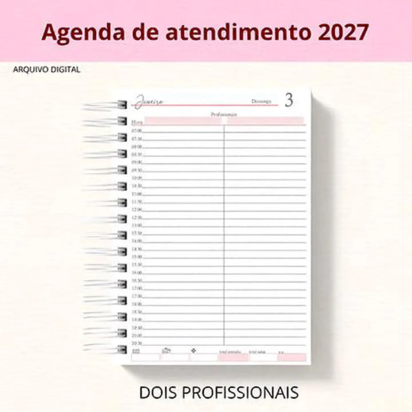 Arquivo Encadernação Agenda 2 Profissionais 1
