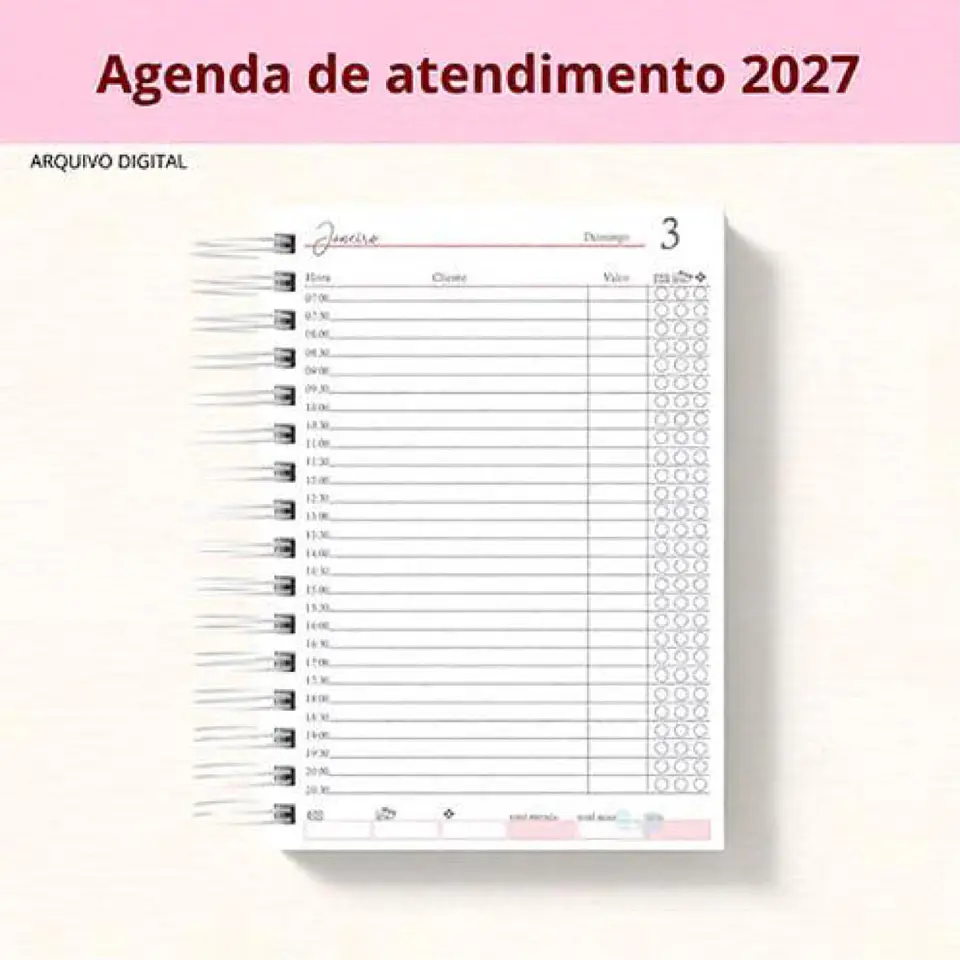 Arquivo Encadernação Agenda Cliente 1