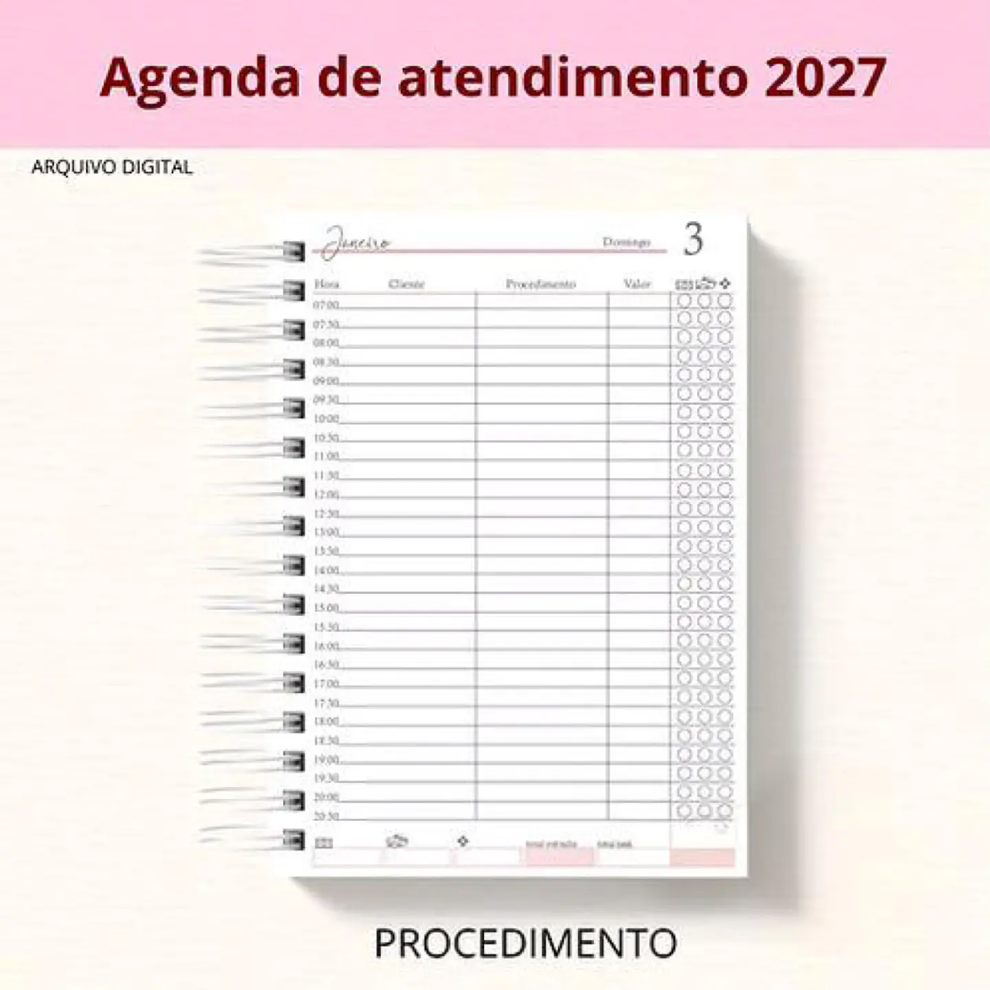 Arquivo Encadernação Agenda Procedimento 1