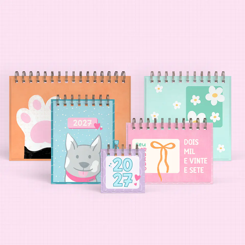 Arquivo Coleção Funny Colors 2027 - Calendário Pandarteiro 1