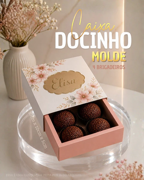 Arquivo De Corte Caixa Para Docinho e Brigadeiro Gaveta
