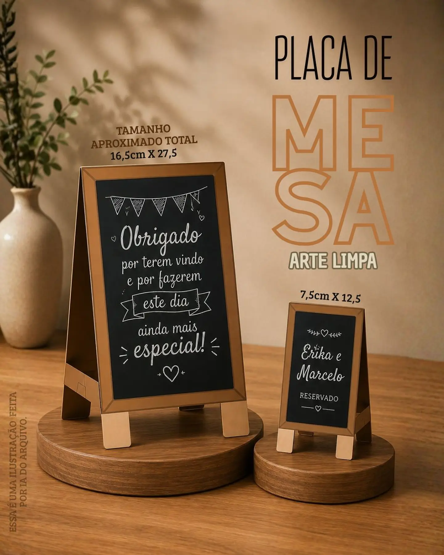 Arquivo De Corte Plaquinha de Mesa Estilo Quadro 1