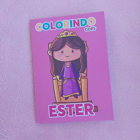 Arquivo De Corte Livro de Colorir  Ester 