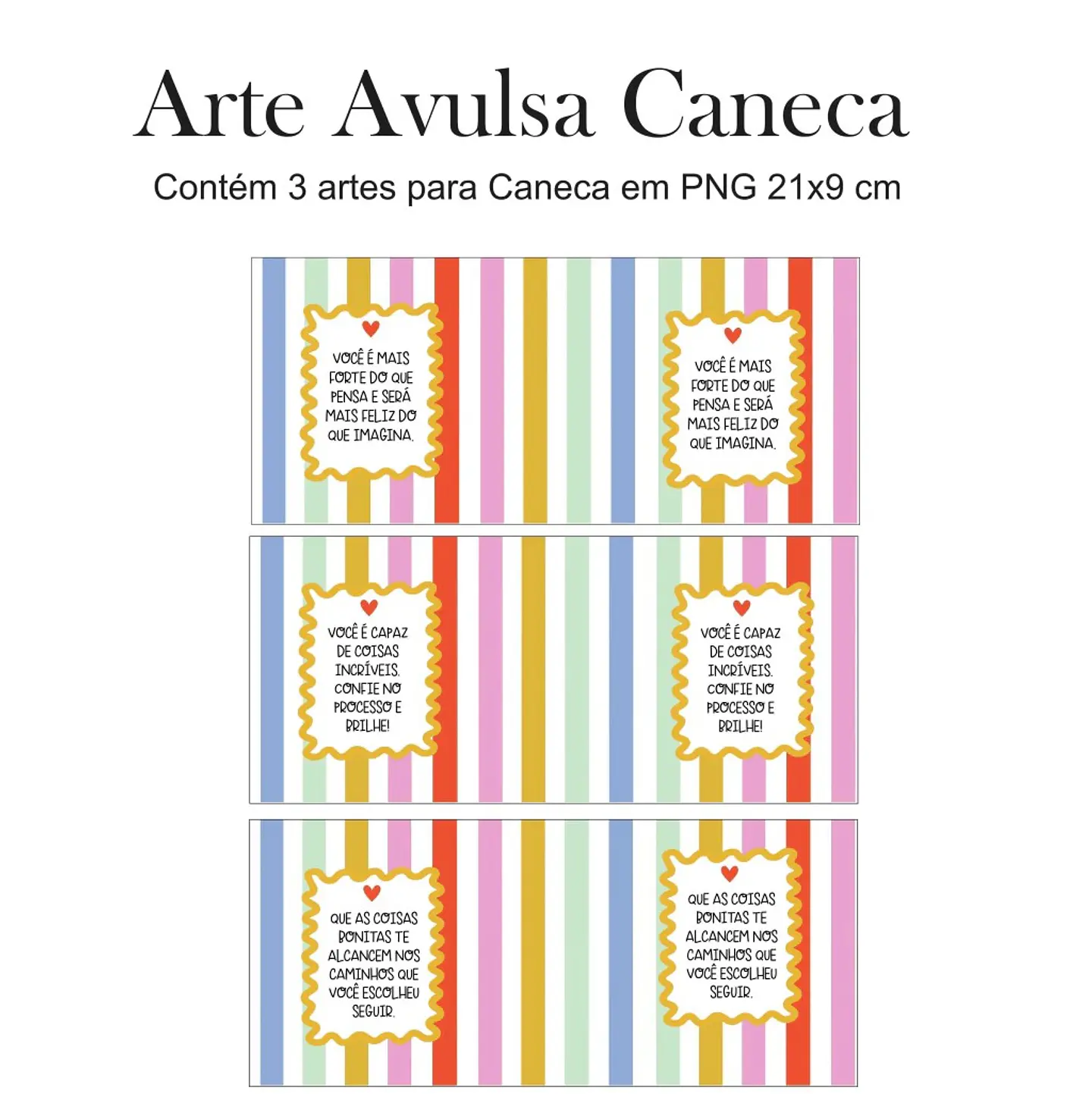Arquivo Sublimação Arte Digital Sublimação Caneca Colorida 1