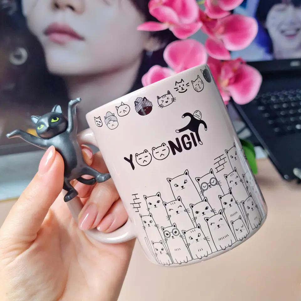 Arquivo Sublimação Caneca Gatinhos - Suga, Min Yoongi BTS 1