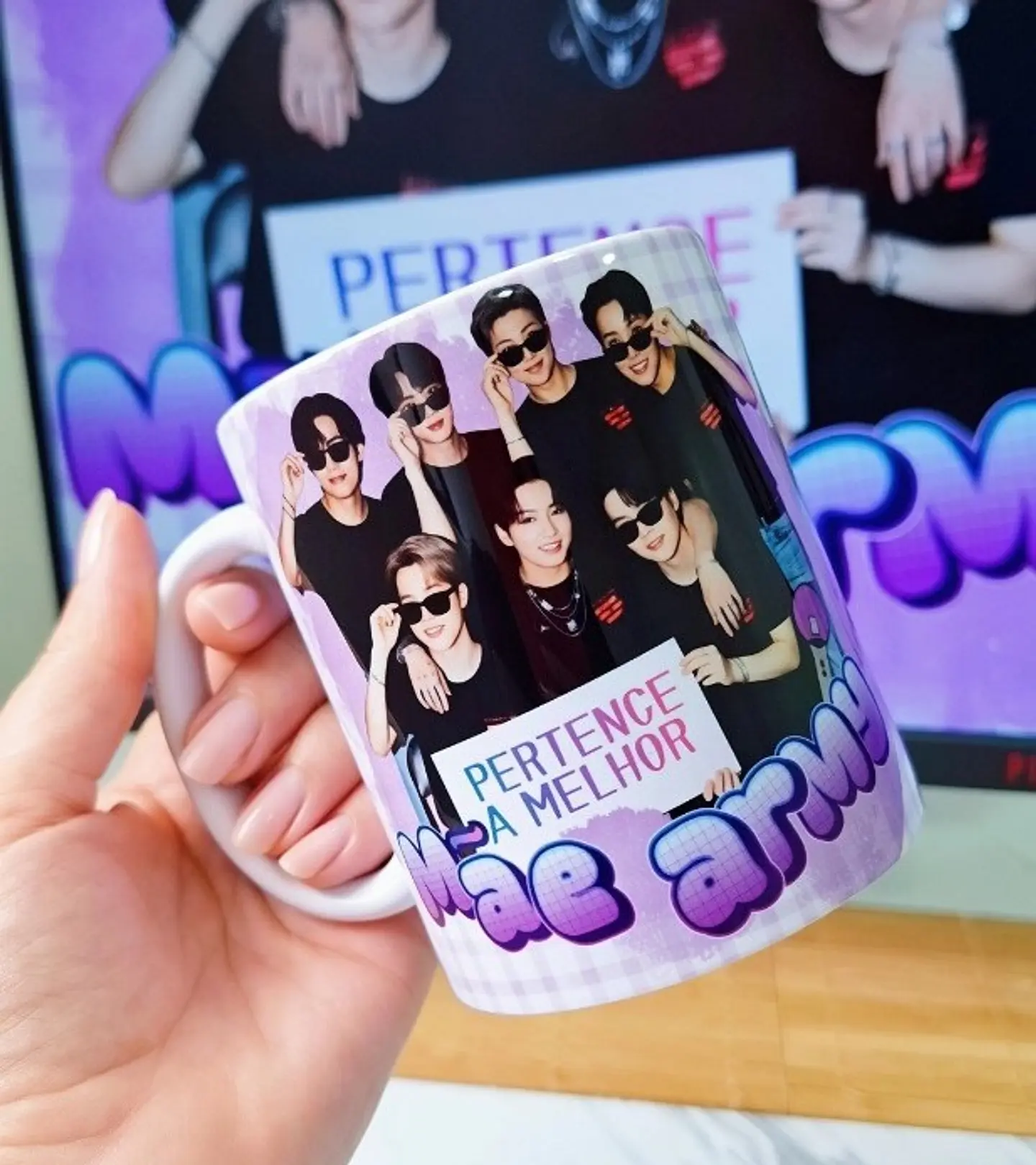 Arquivo Sublimação Caneca BTS Mãe ARMY 1