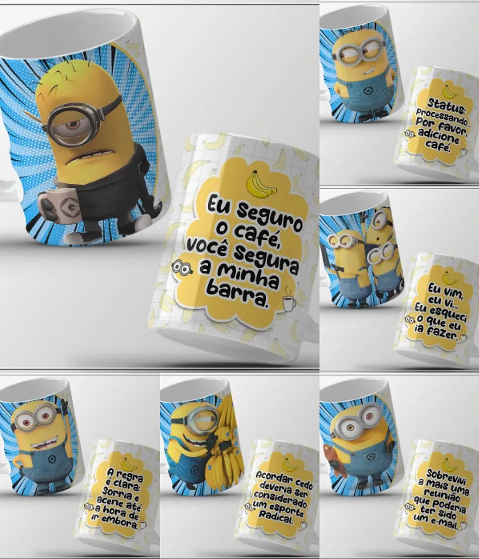 Arquivo Sublimação Caneca Minions  1