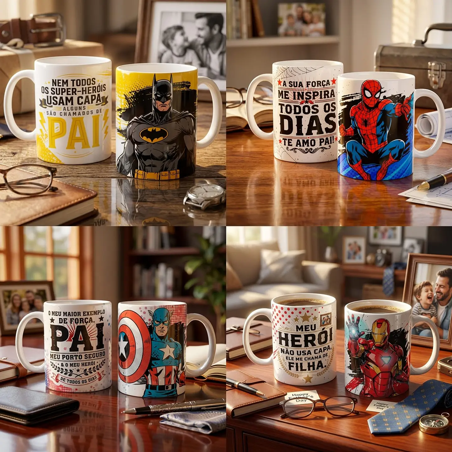 Arquivo Sublimação Caneca Super Pai  1