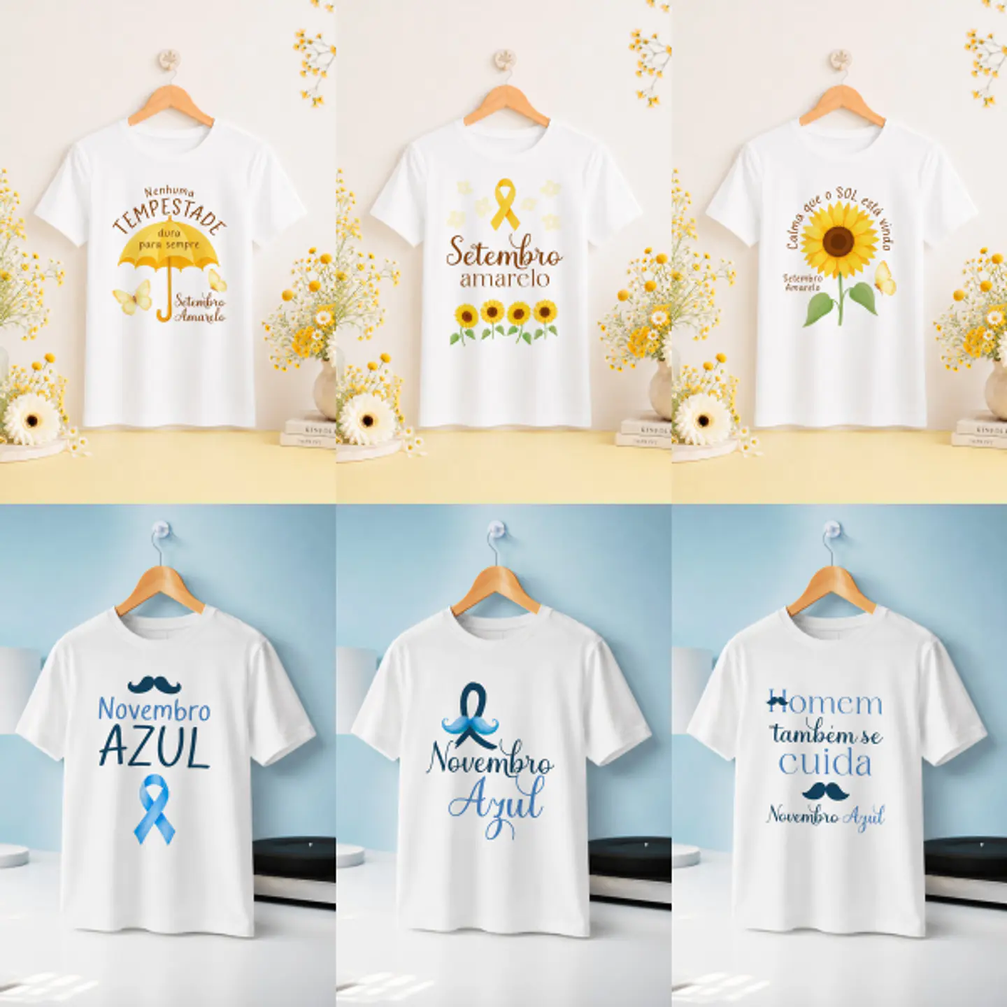 Arquivo Sublimação Kit Camisas Setembro e Novembro  1