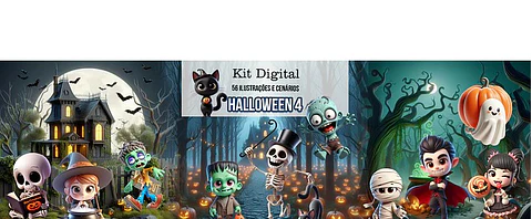 Arquivo Kit Digital Halloween  