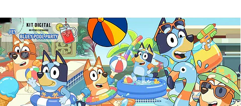 Arquivo Kit Digital Bluey Pool Party 