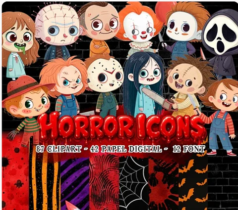Arquivo Kit Digital Horror Icons Movies 