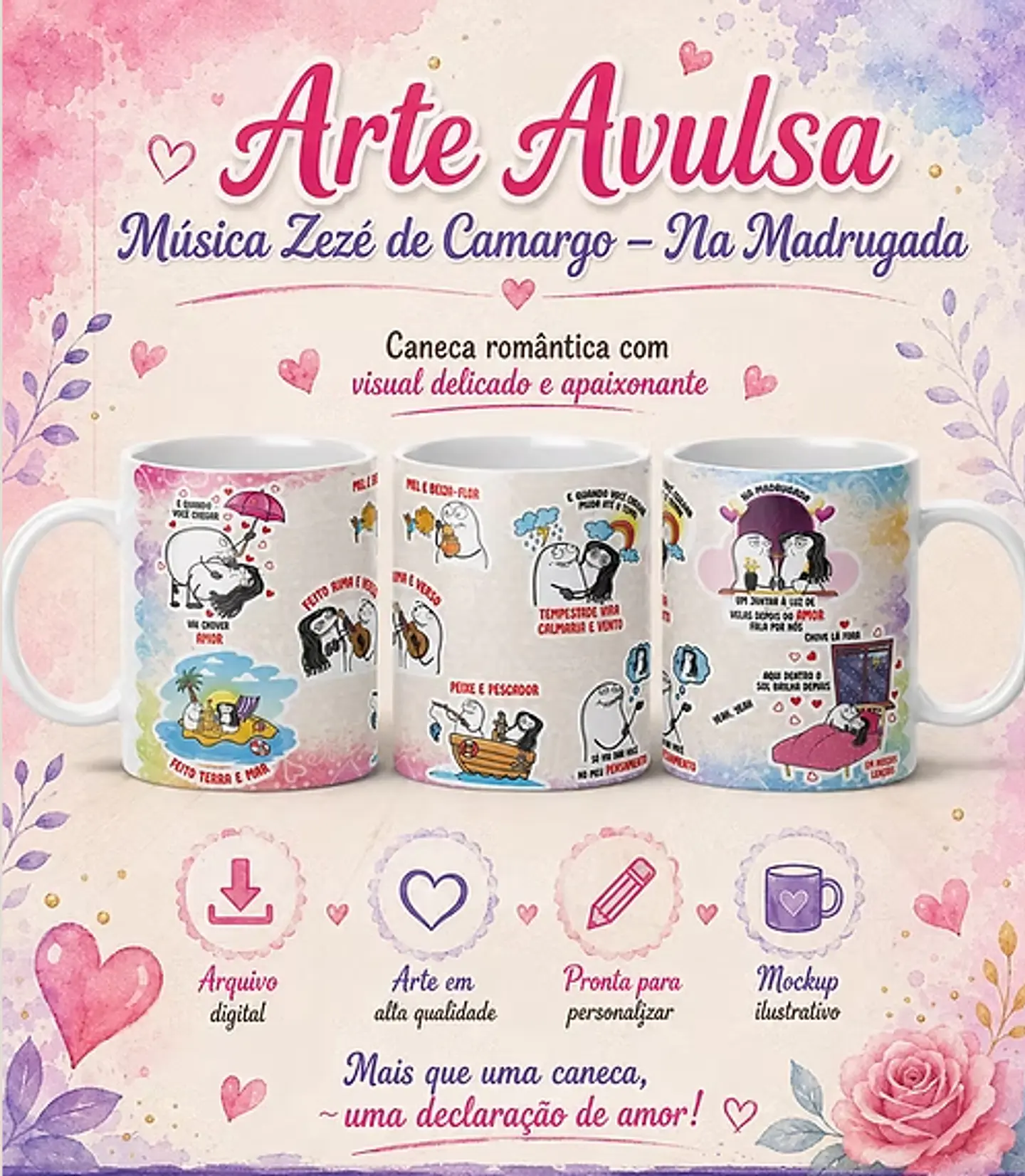 Arquivo Sublimação Caneca Zeze de Camargo  1