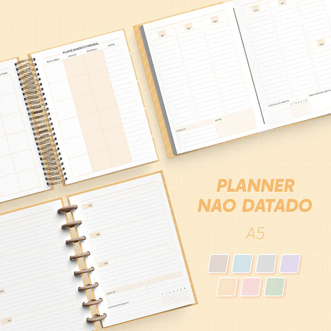 Arquivo Planner Não Datado - A5 