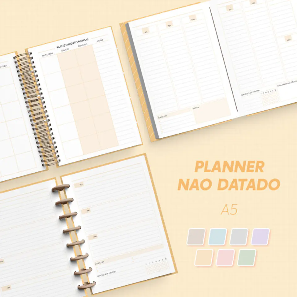 Arquivo Planner Não Datado - A5  1