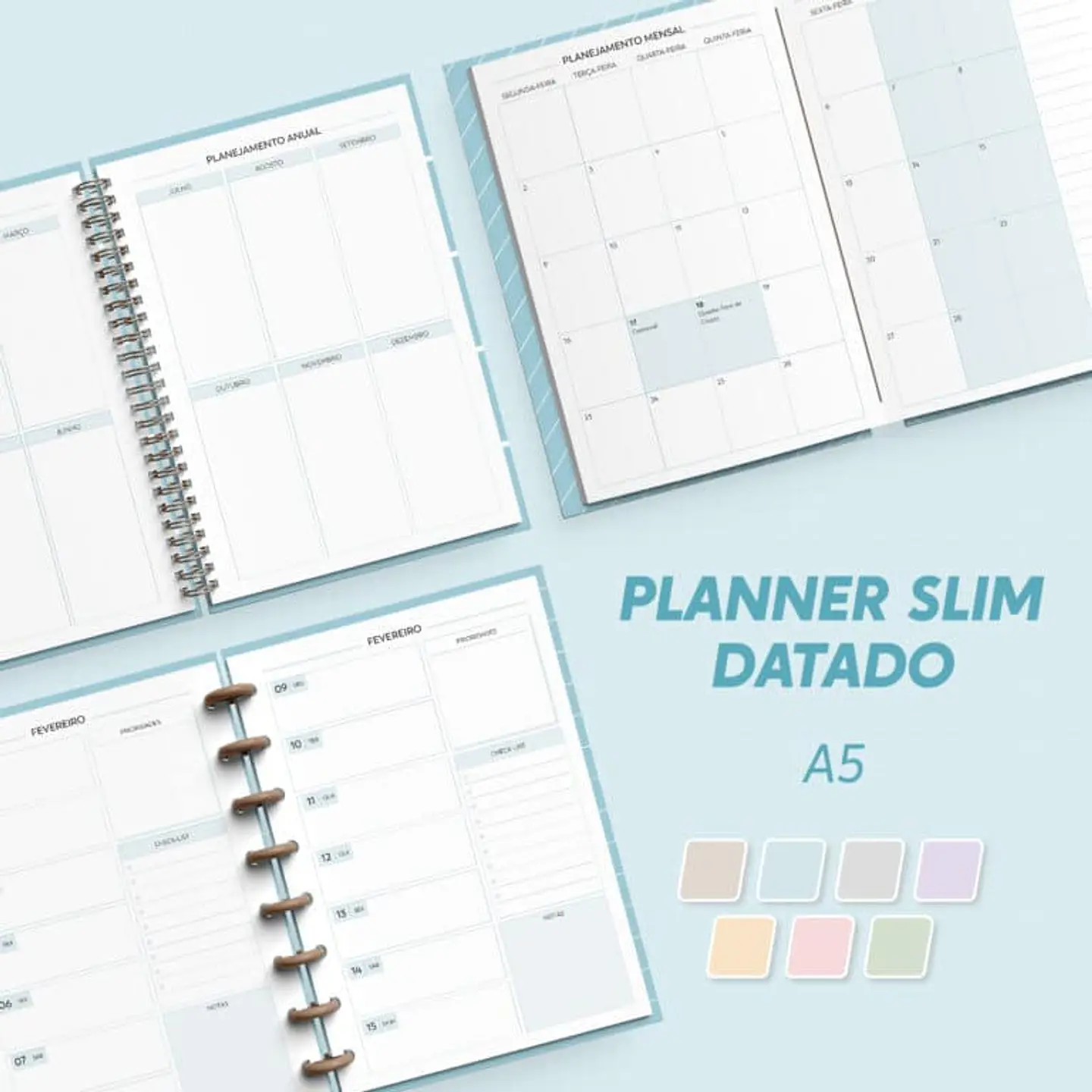 Arquivo Planner Slim 2027 Datado - A5  1