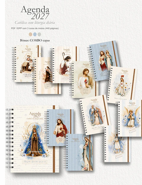 Arquivo Agenda Liturgia Diária + Combo Capas 
