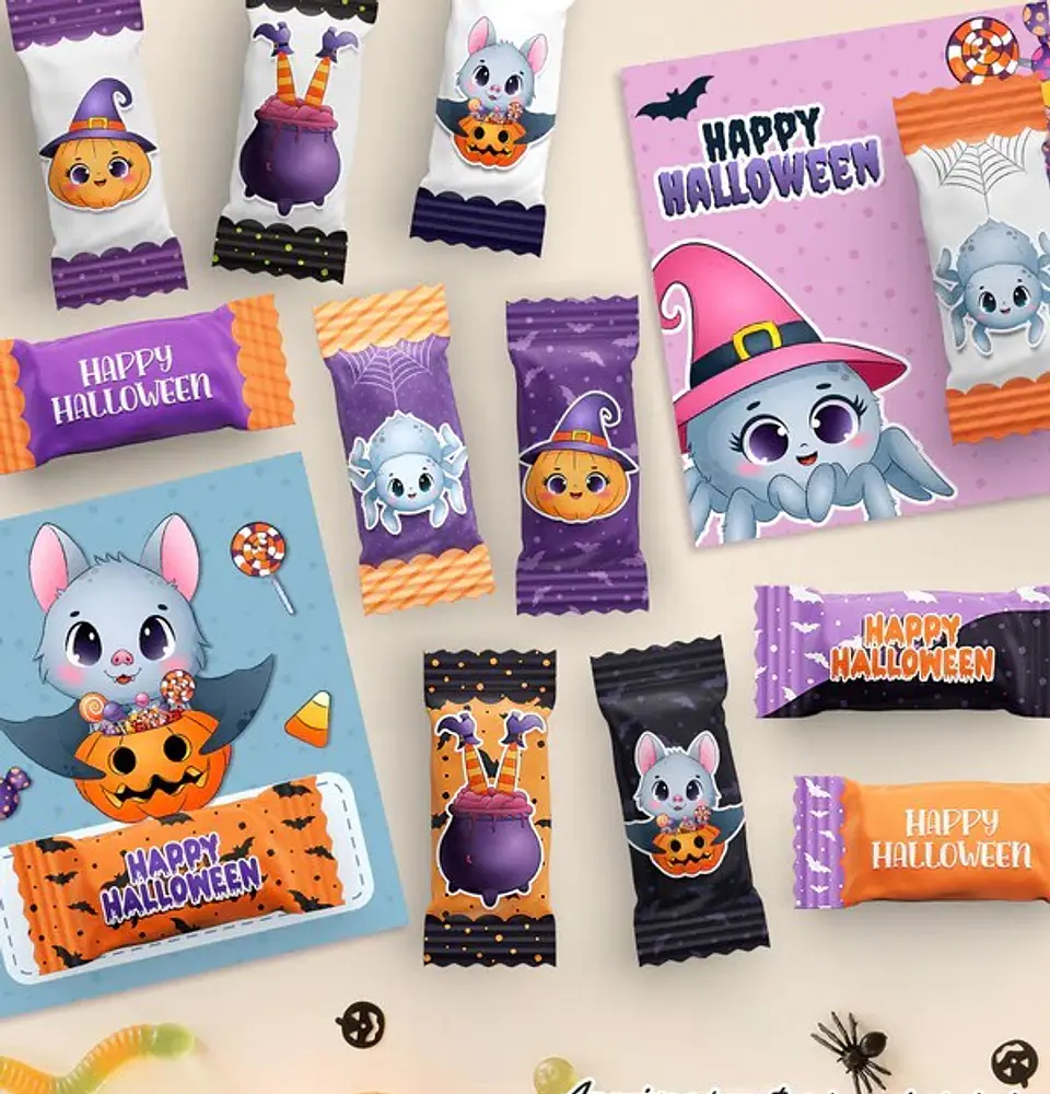 Arquivo Kit Printables - Balinhas Halloween  1